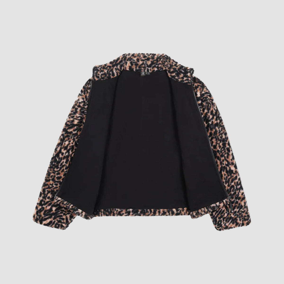 Volcom Wylding Out Sherpa Fleece Sweatshirt Animal Print - Womens