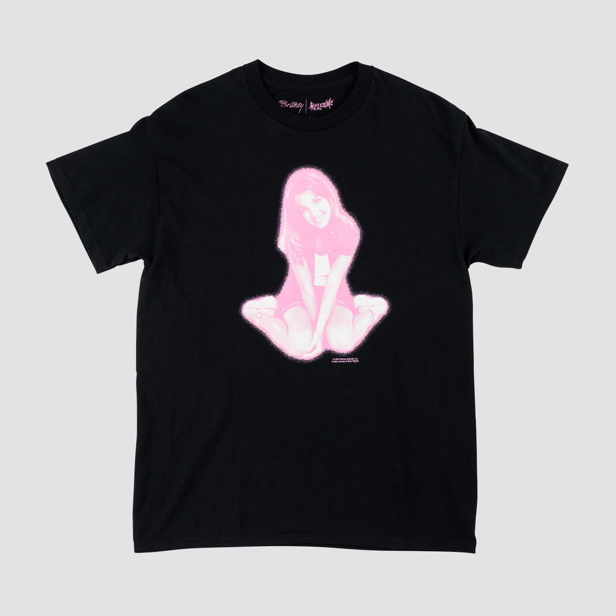 Welcome X Britney Sprears Flower T-Shirt Black