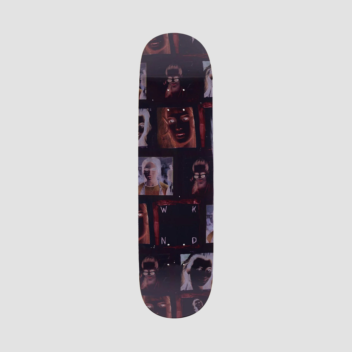 WKND Girls Of Yore Negative MC Skateboard Deck - 8.5"