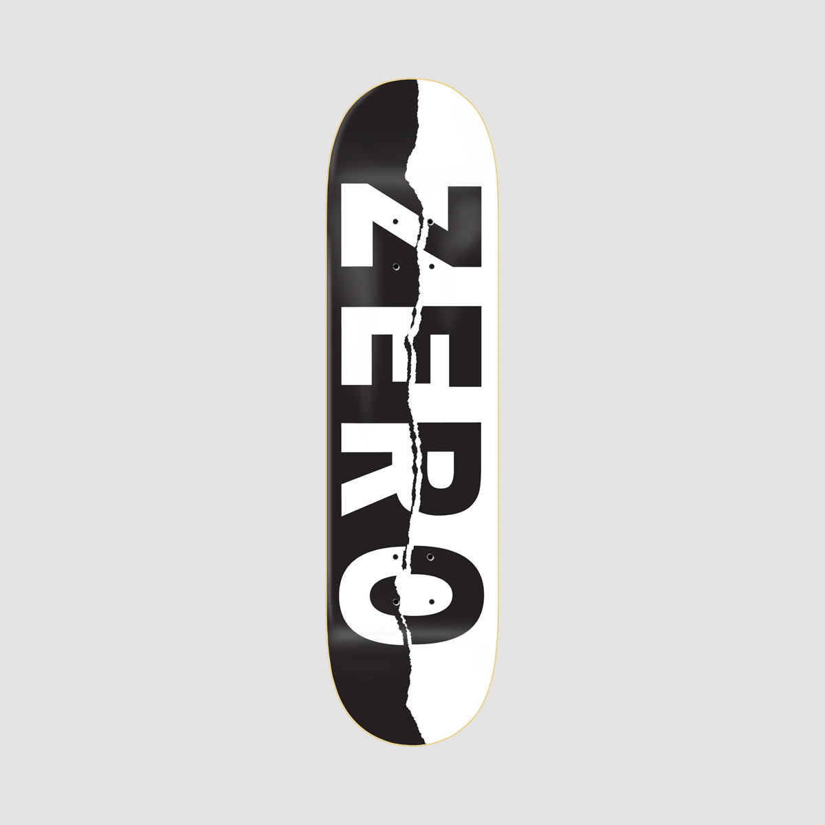 Zero Ripped Army Skateboard Deck Black/White - 8.5"