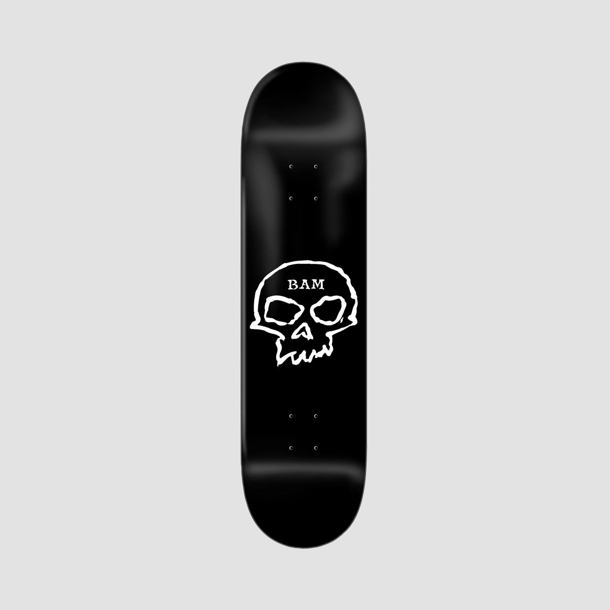 Zero X Bam Margera Single Skull Skateboard Deck Black Dip - 8.25"