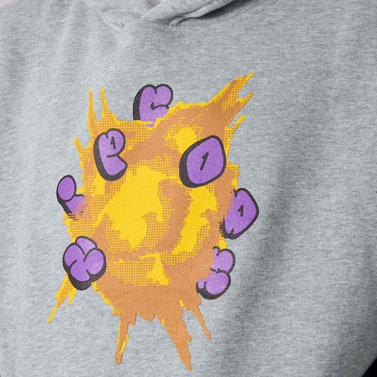 Zipcode Explosion Pullover Hoodie Heather Grey