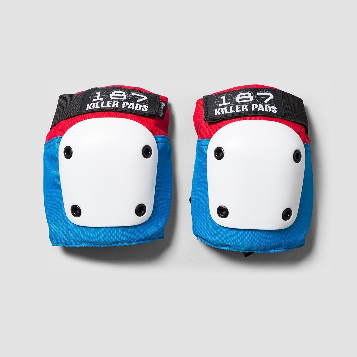 187 Killer Fly Knee Pads Red/White/Blue - Safety Gear