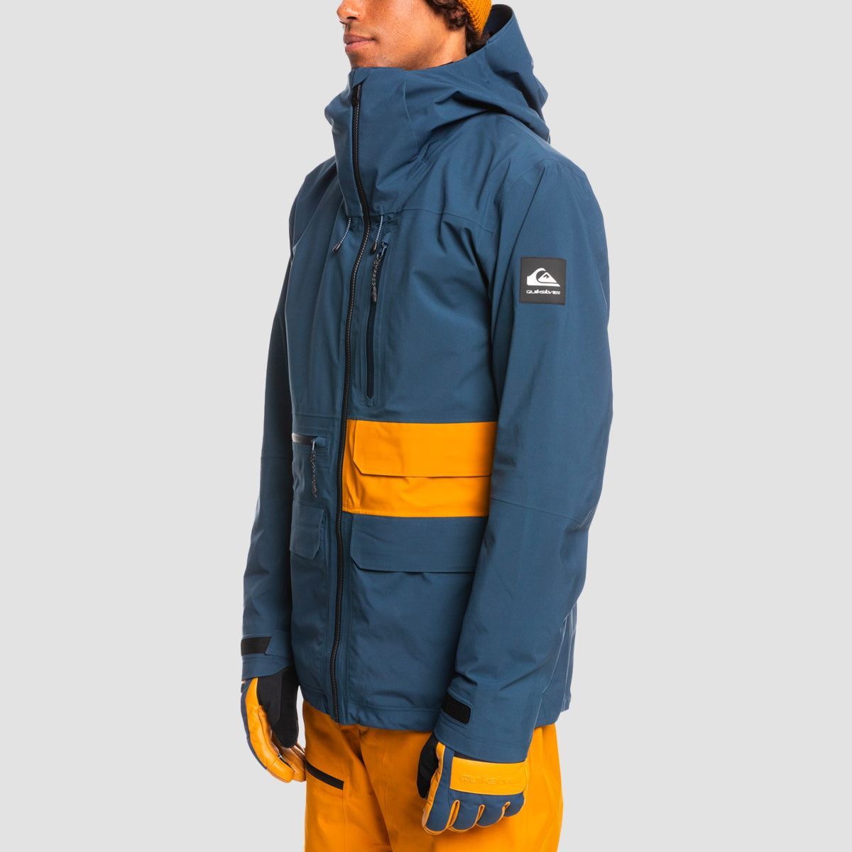 Quiksilver Black Alder Stretch Gore-Tex 2L Snow Jacket Insignia Blue