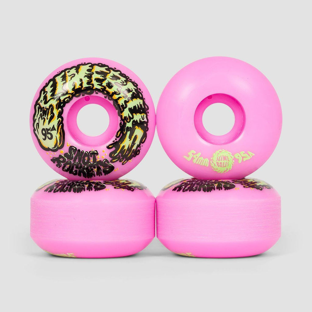 Slime Balls 54mm Snot Rockets Pastel Pink 95a Slime Balls Skateboard Wheels