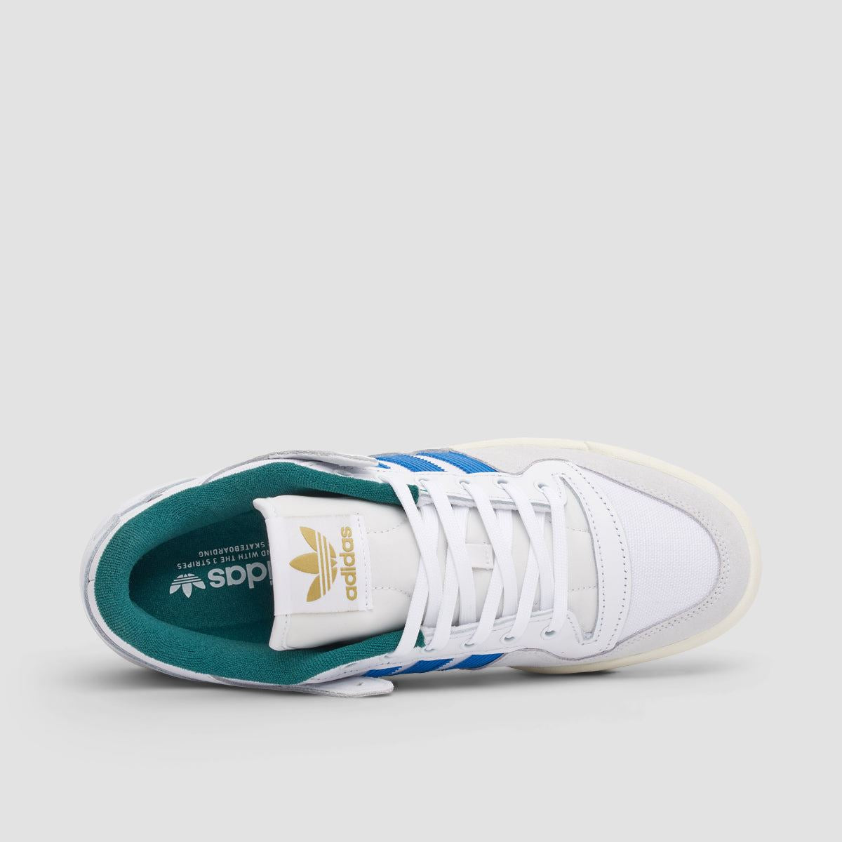 adidas Forum 84 Low ADV Shoes - Footwear White/Bluebird/Collegiate Green