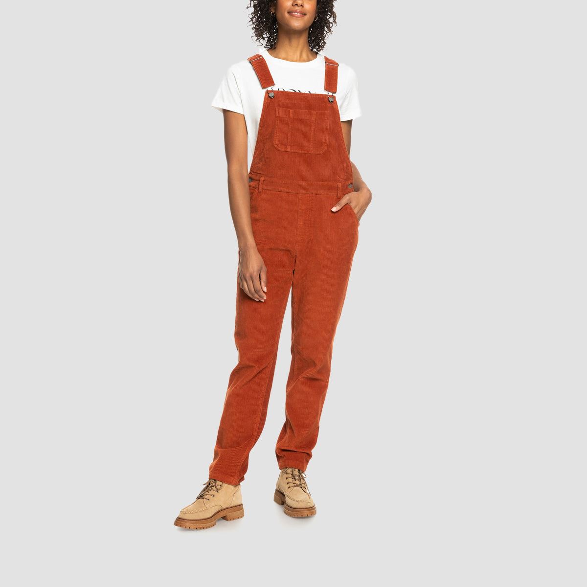 Roxy Jungle Sound Dungarees Baked Clay - Womens
