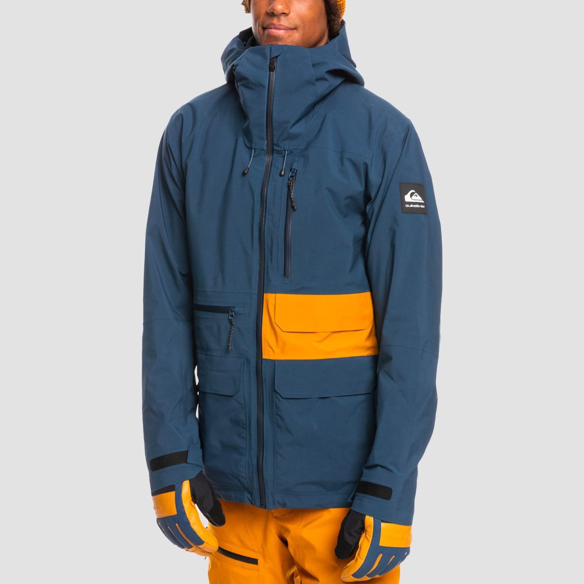 Quiksilver Black Alder Stretch Gore-Tex 2L Snow Jacket Insignia Blue