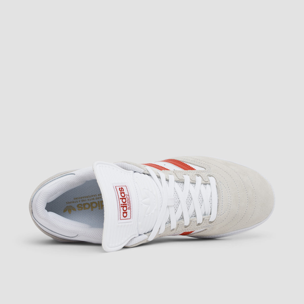 adidas Busenitz Shoes - Footwear White/Bet Scarlet/Gold Metallic