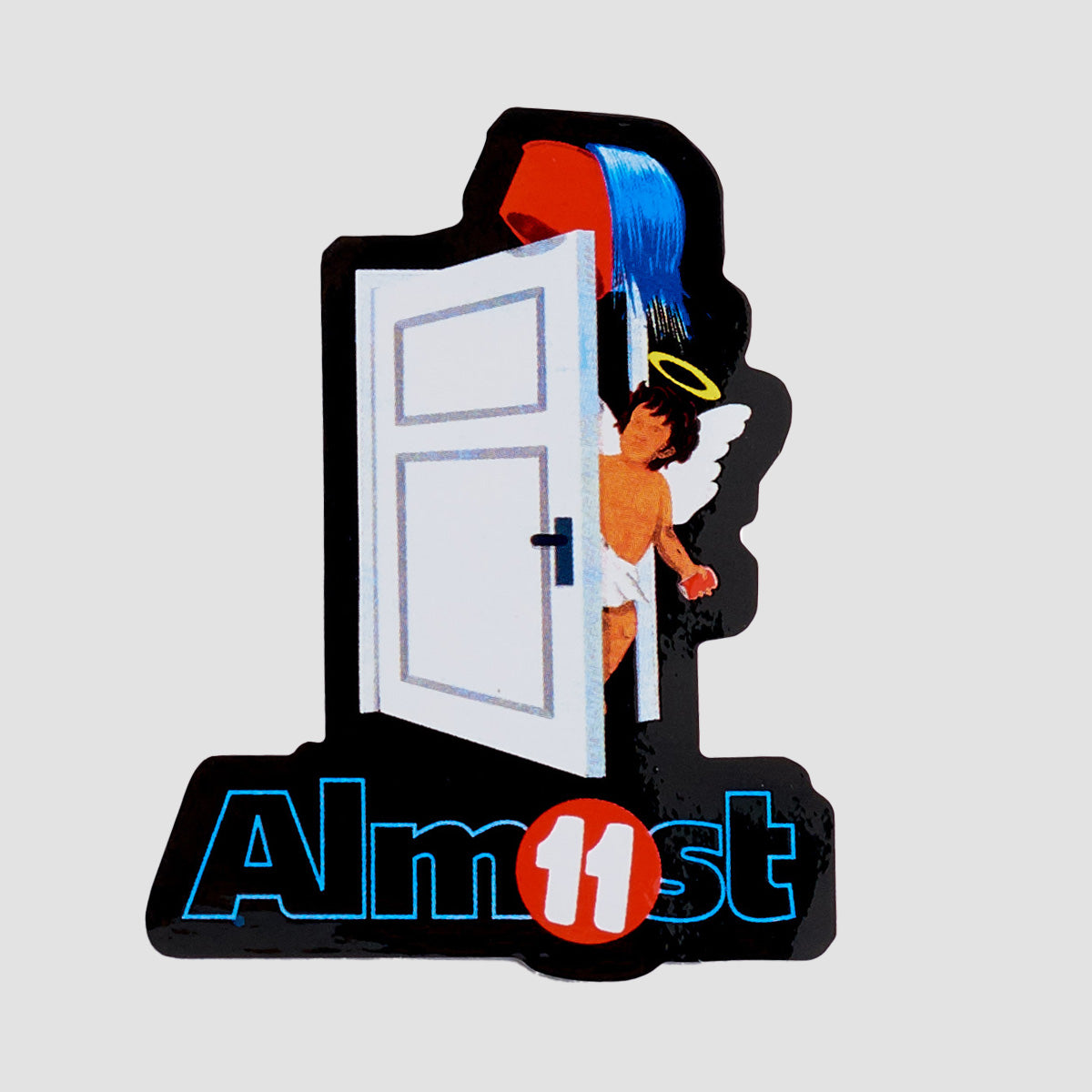 Almost X Gronze Door Sticker 100x75mm