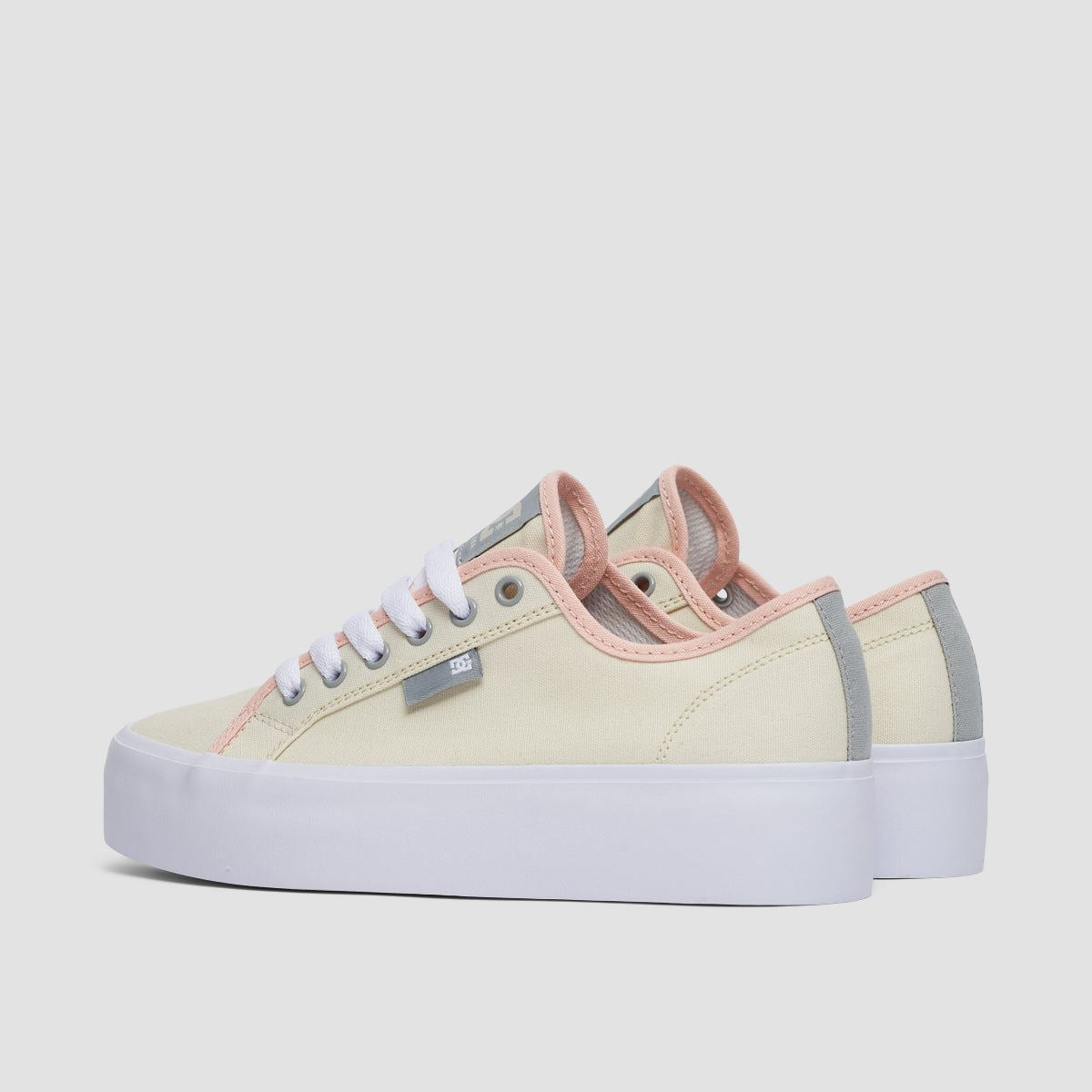 DC Manual Platform Shoes Off White Womens