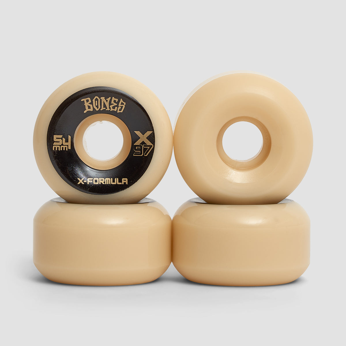 Bones X-Formula V5 Sidecut X97A Skateboard Wheels Natural 54mm