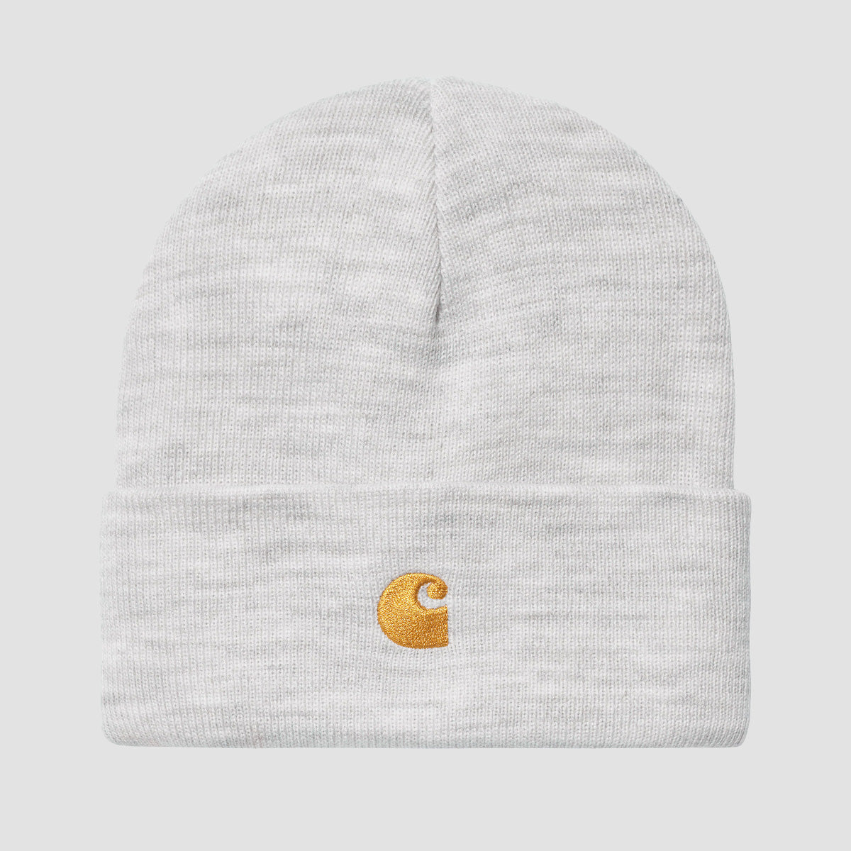 Carhartt WIP Chase Beanie Ash Heather/Gold