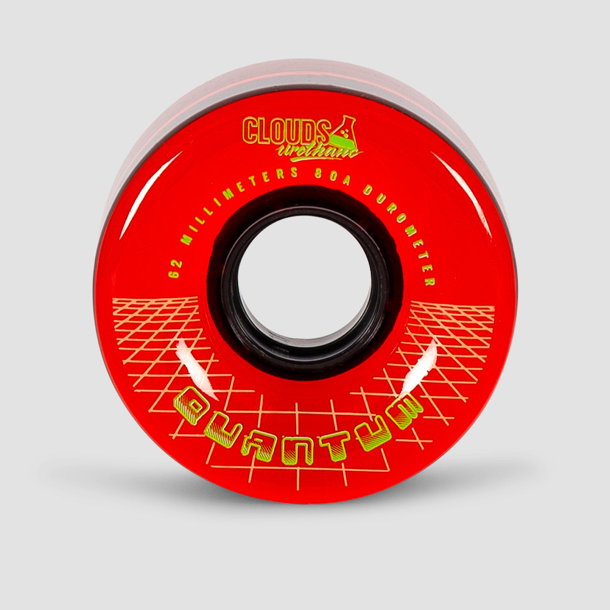 Clouds Quantum 80a Quad Wheels x4 Clear/Red 62mm