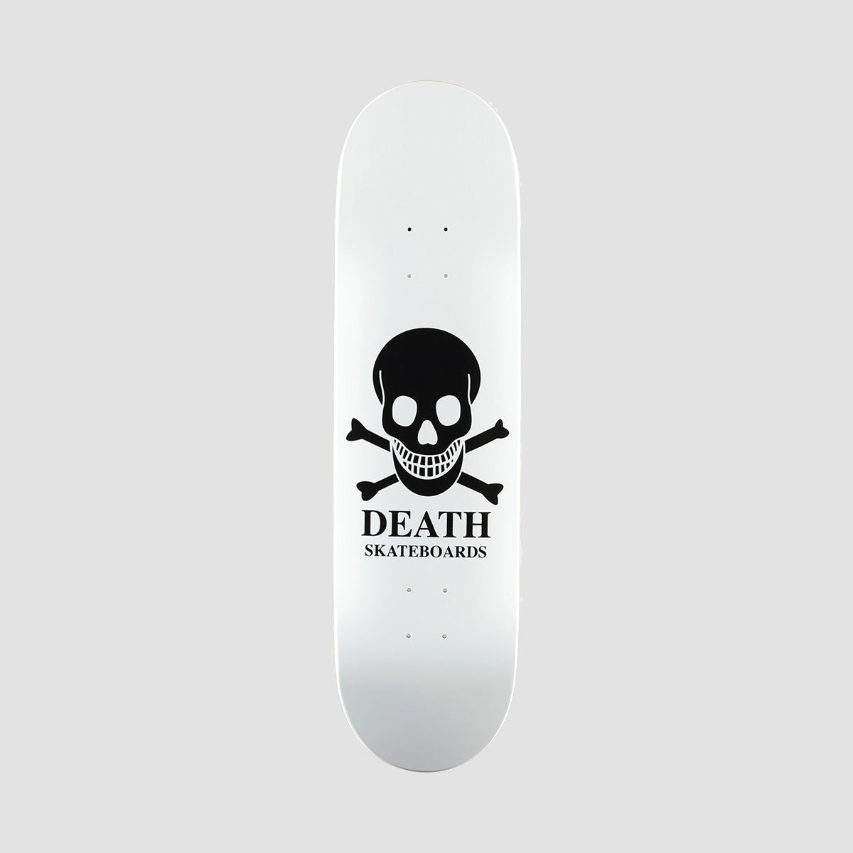 Death OG Skull Skateboard Deck White - 8.375"