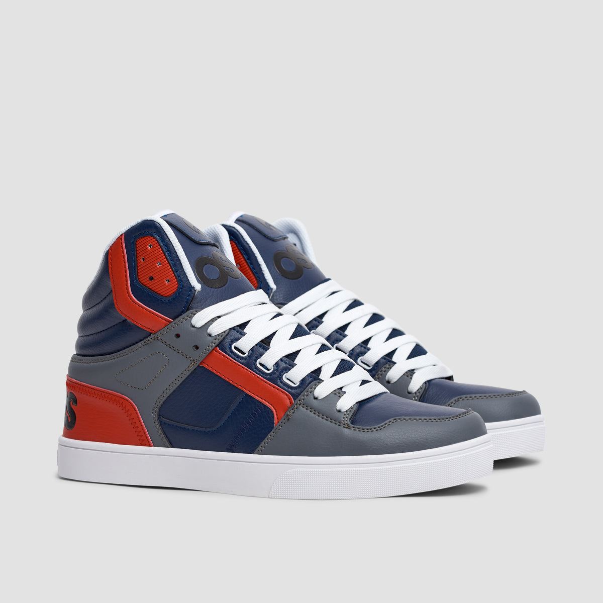 Osiris Clone Shoes - Navy/Red/Grey