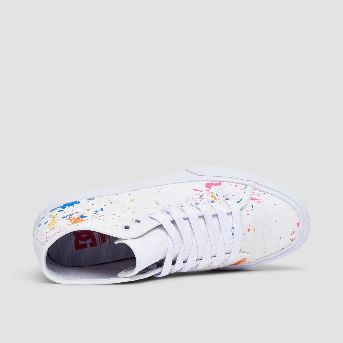 DC Manual Hi TXSE Shoes - White/Splatter - Womens