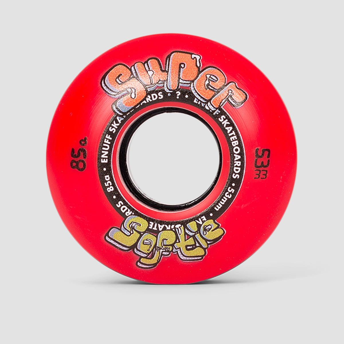Enuff Super Softie Skateboard Wheels Red 53mm