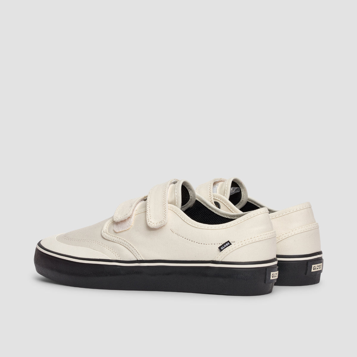 Globe Motley II Strap Shoes - Organic White/Black