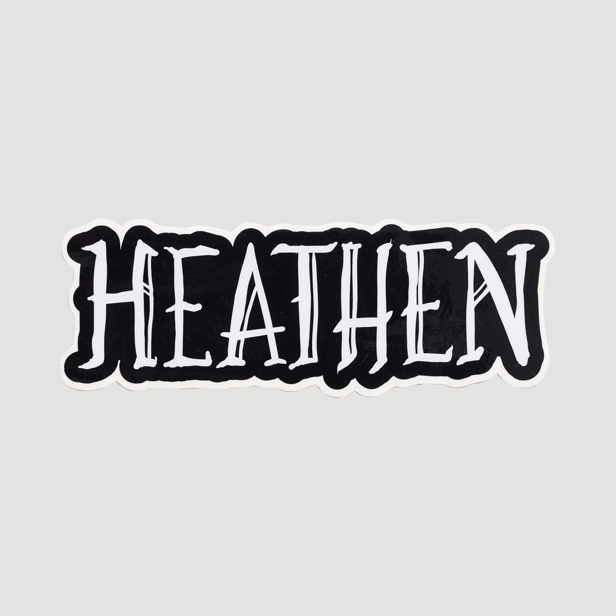 Heathen Void Sticker Black/White 140x50mm