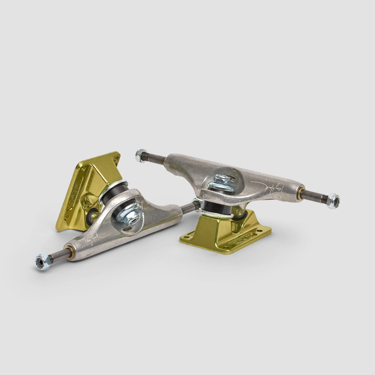 Independent Stage 11 159 Forged Hollow Tony Hawk Skateboard Trucks 1 Pair Silver/Green - 8.75"