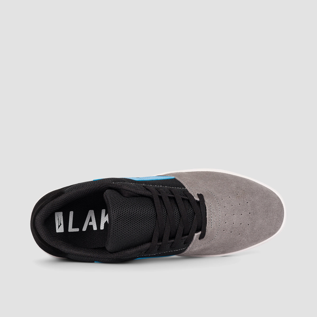 Lakai Brighton Shoes - Grey/Light Blue Suede