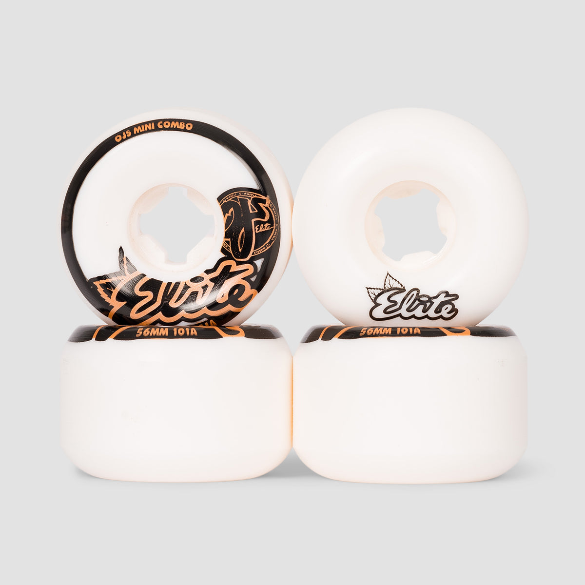 OJ Mini Combo 101a Elite Skateboard Wheels White 56mm