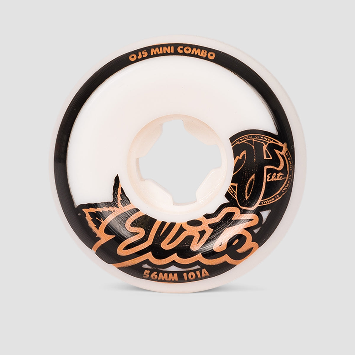 OJ Mini Combo 101a Elite Skateboard Wheels White 56mm
