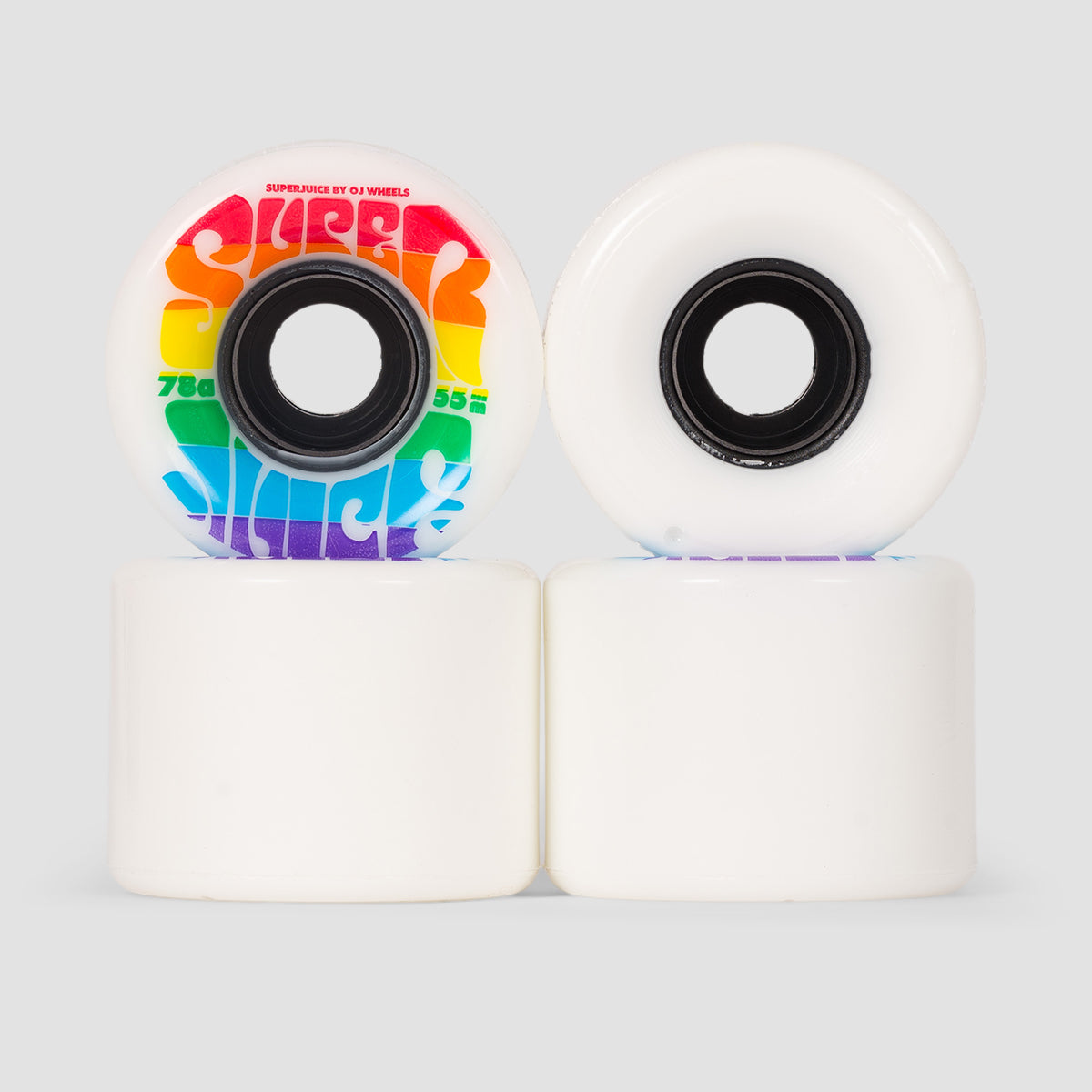 OJ Mini Super Juice 78a Soft Skateboard Wheels Rainbow 55mm