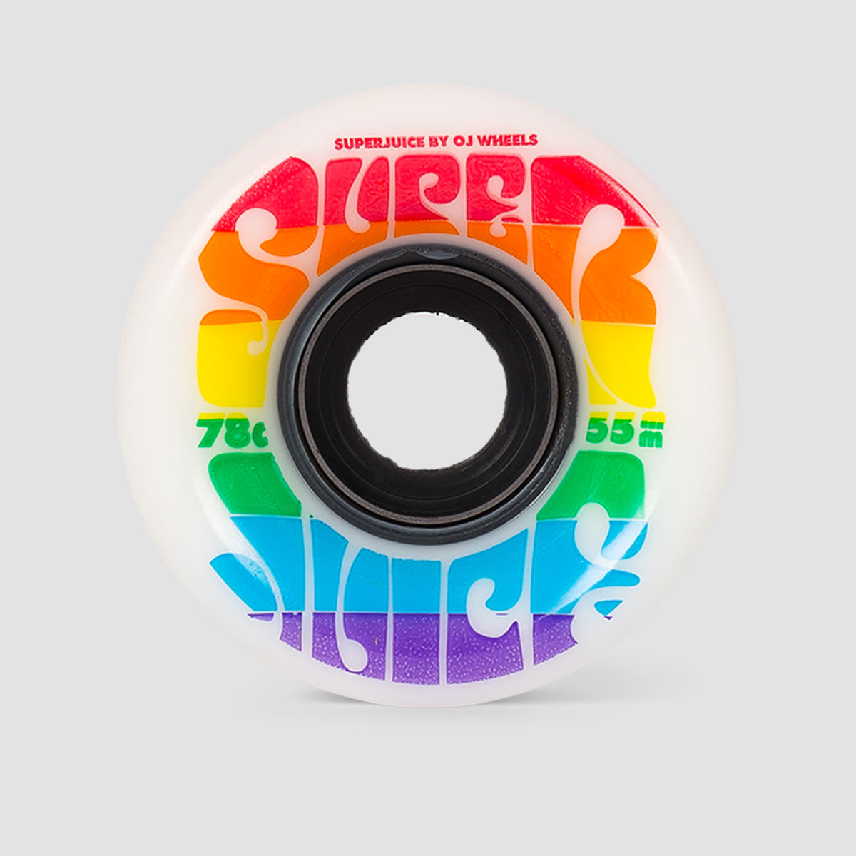 OJ Mini Super Juice 78a Soft Skateboard Wheels Rainbow 55mm