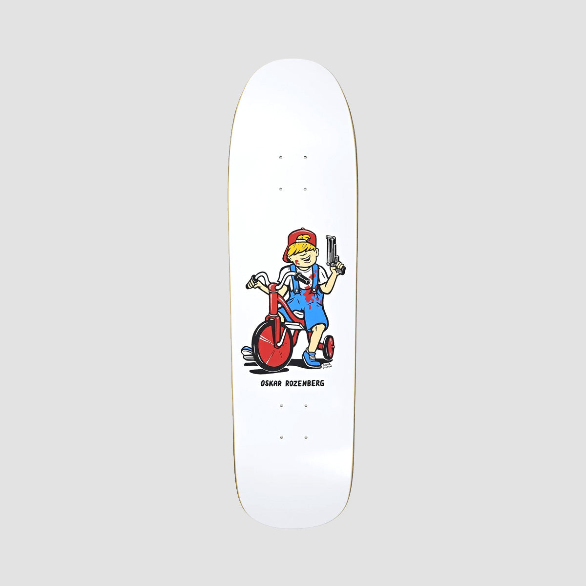 Polar Oskar Rozenberg Tricycle Skateboard Deck 1991 JR - 8.65"