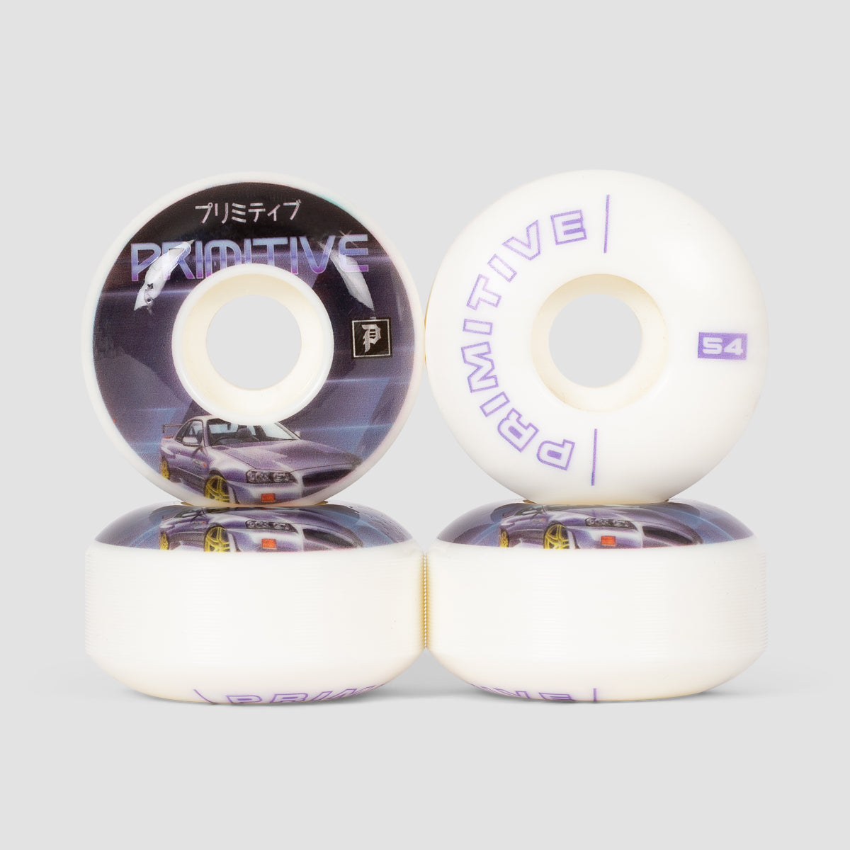 Primitive RPM Skateboard Wheels White 54mm