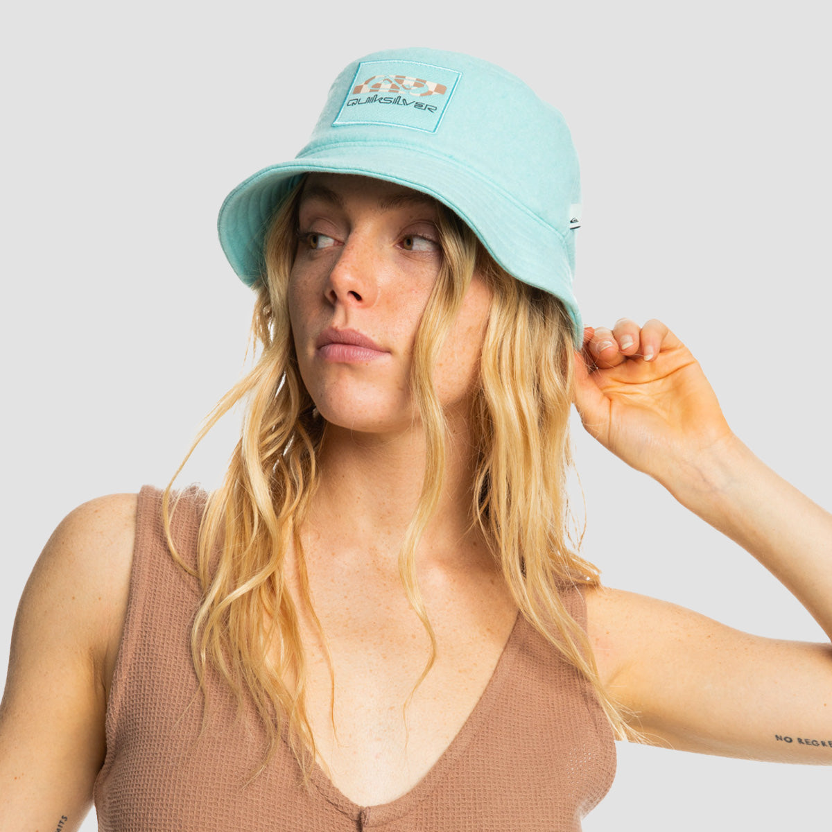 Quiksilver Ocean Kindness Bucket Hat Crystal - Womens