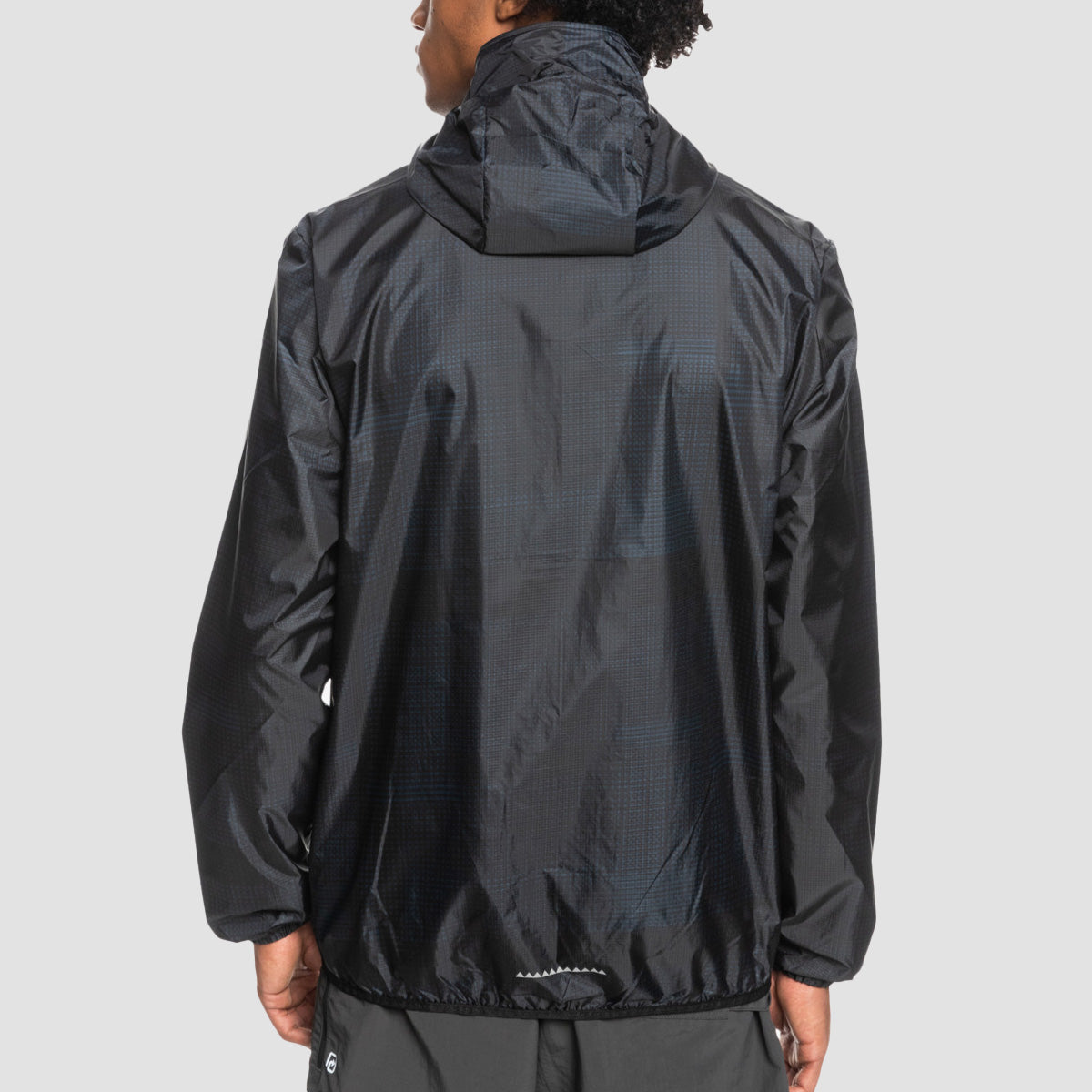 Quiksilver Summit Run Windbreaker Jacket Phantom Grids