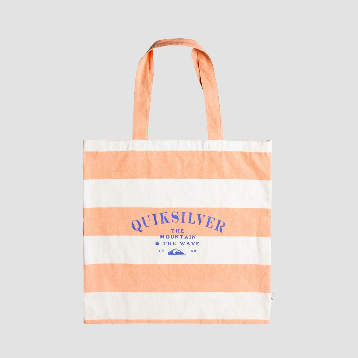 Quiksilver The Classic Tote Bag Peach Pink Print Stripe - Womens