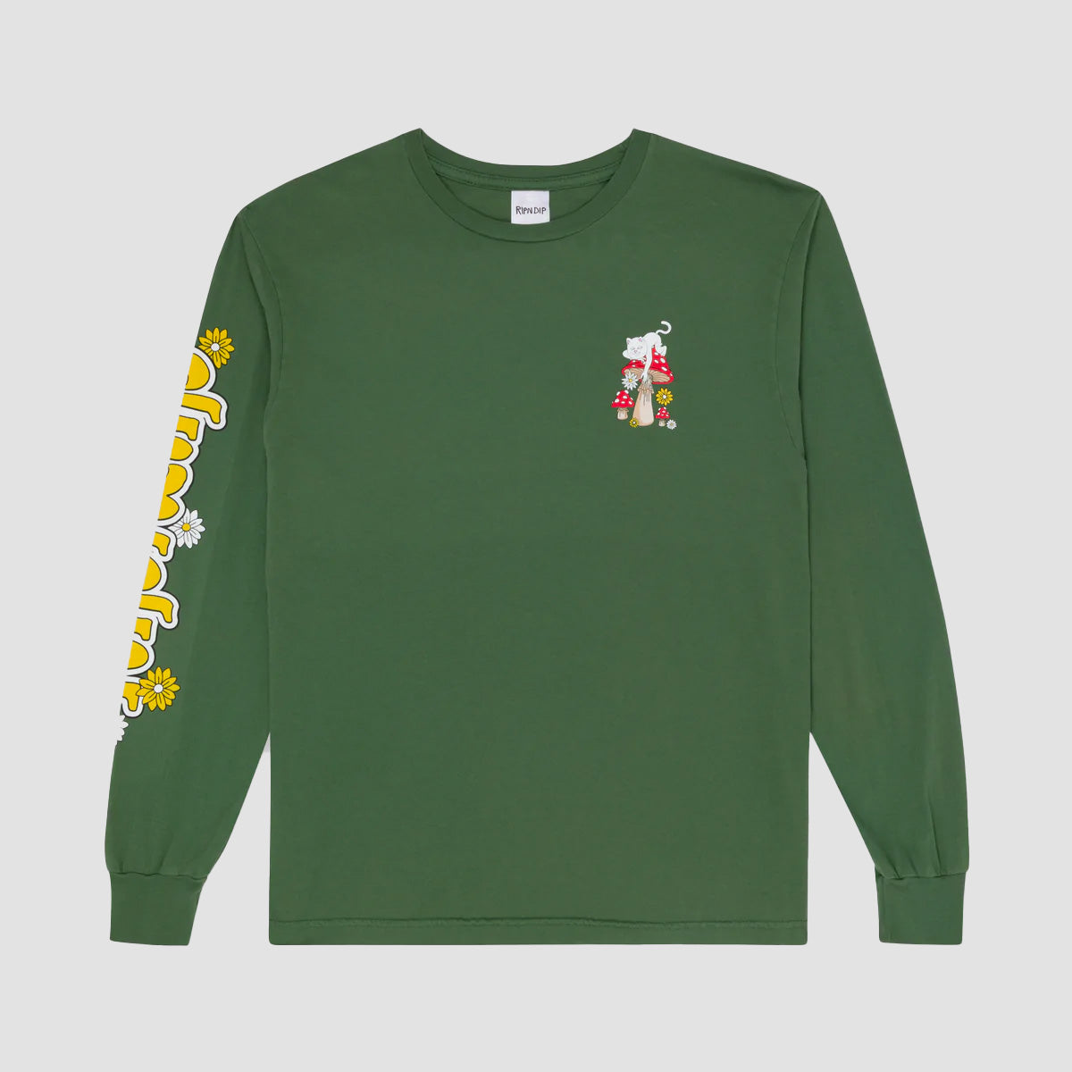 Ripndip Caterpiller Garden Longsleeve T-Shirt Olive