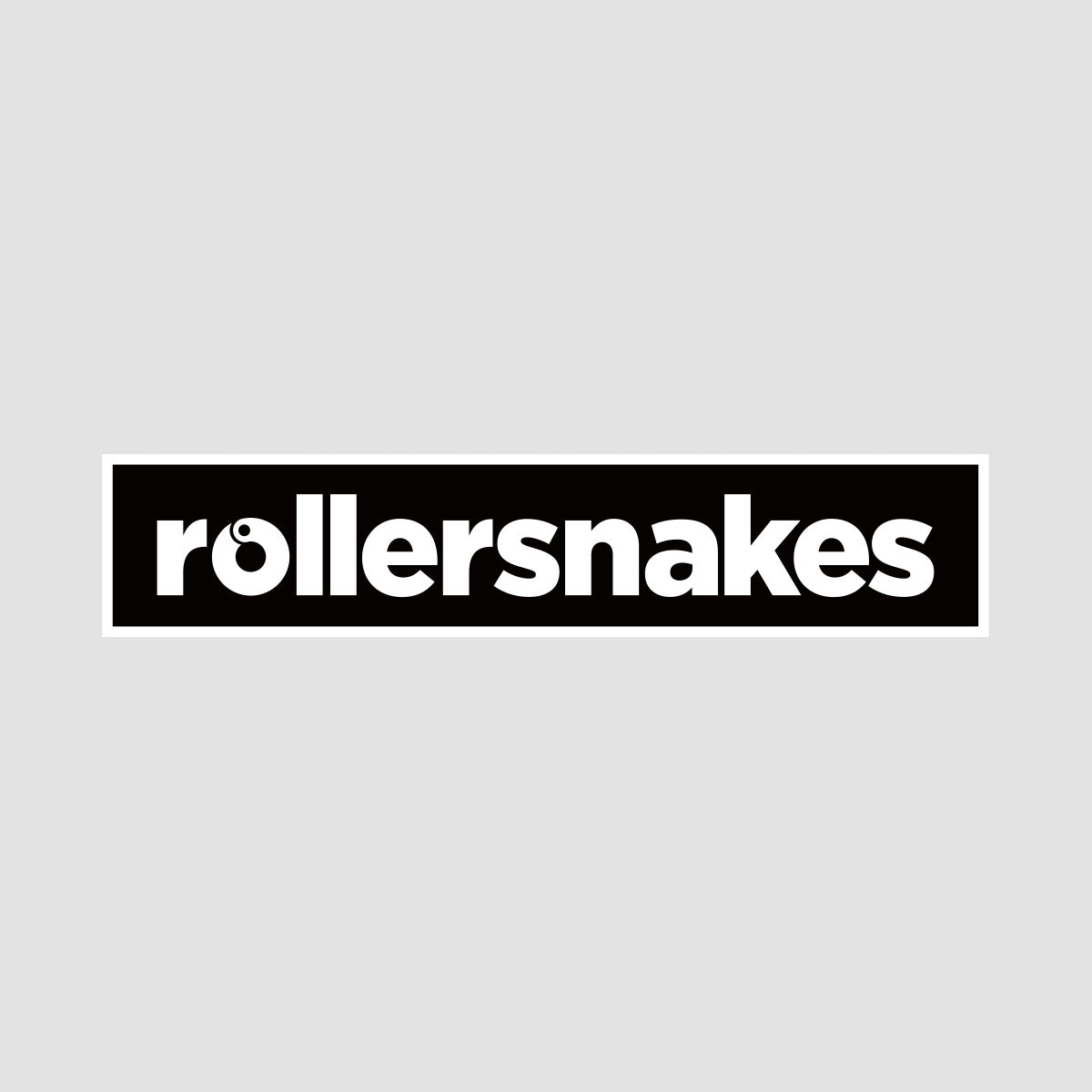 Rollersnakes WordMark Sticker Black 200x41mm