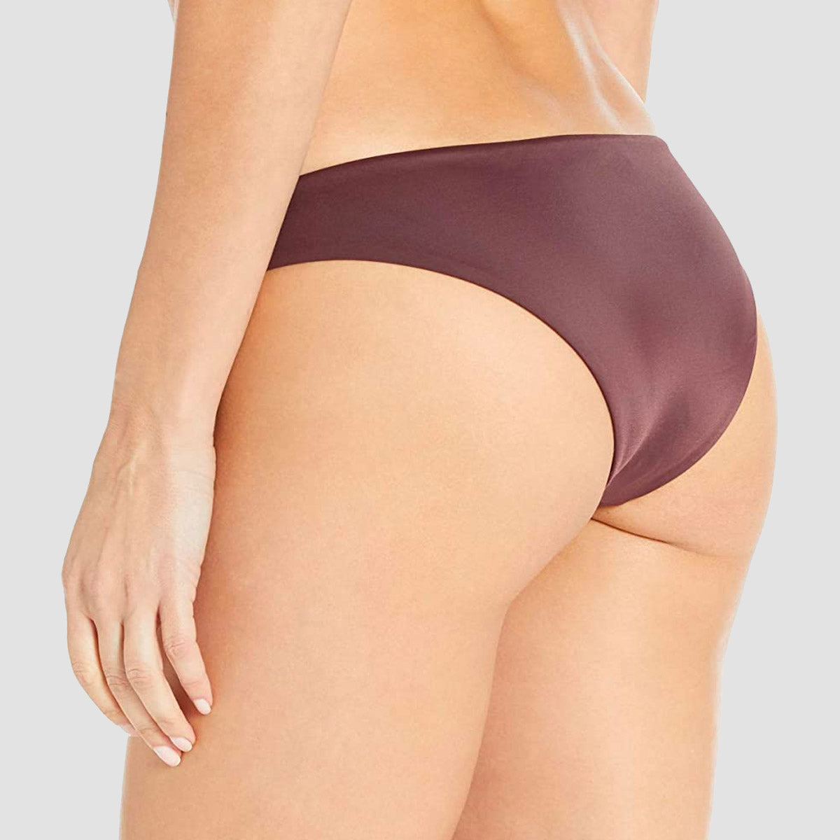 RVCA Solid Tab Front Medium Bikini Bottoms Fudge - Womens