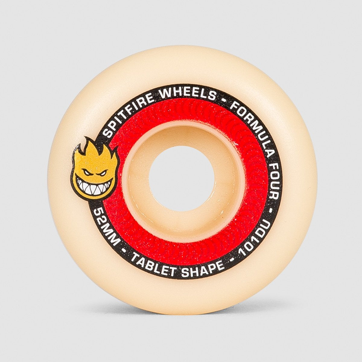 Spitfire Formula Four Tablets 101DU Wheels Natural/Red 52mm - Skateboard