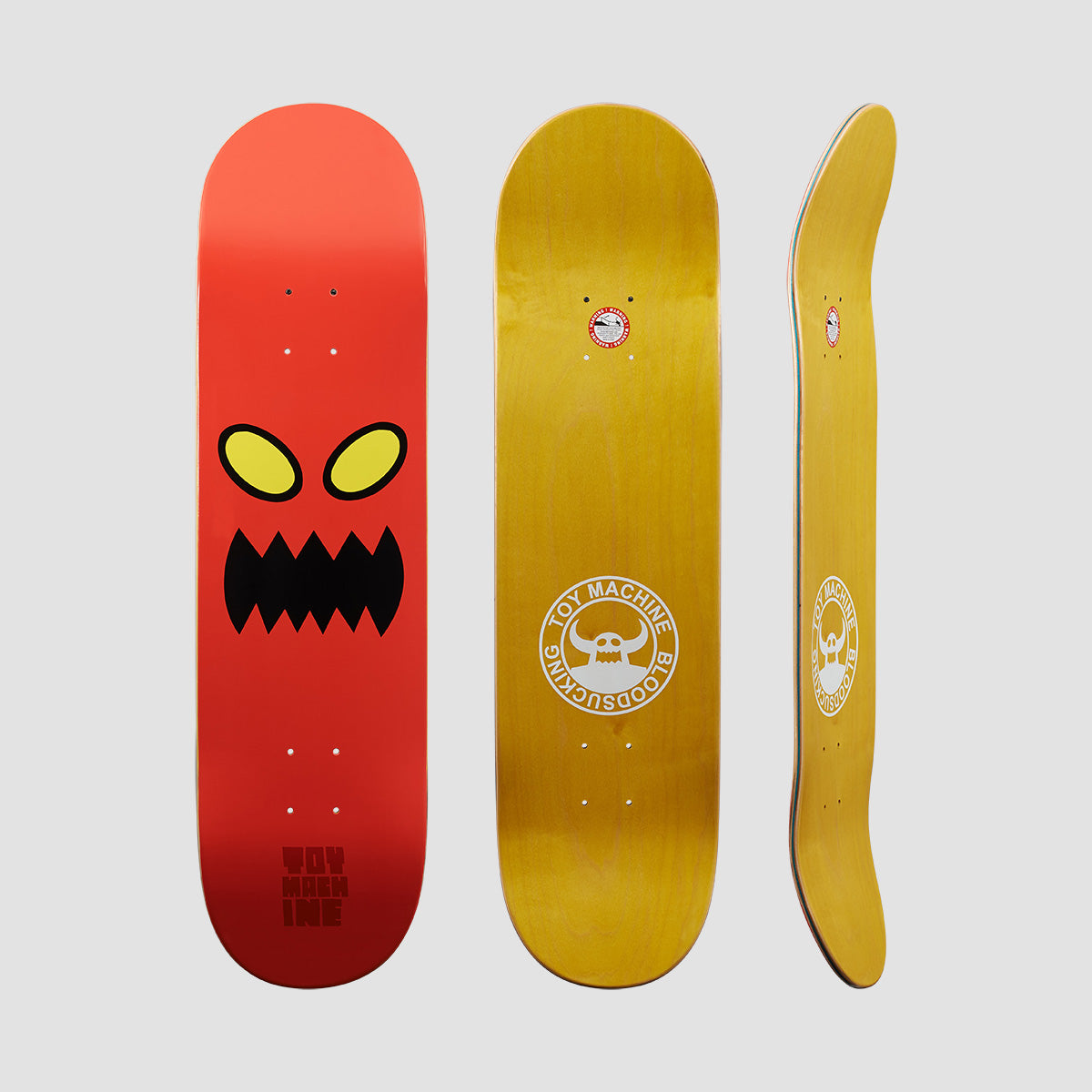 Toy Machine Monster Face Skateboard Deck - 8.25"