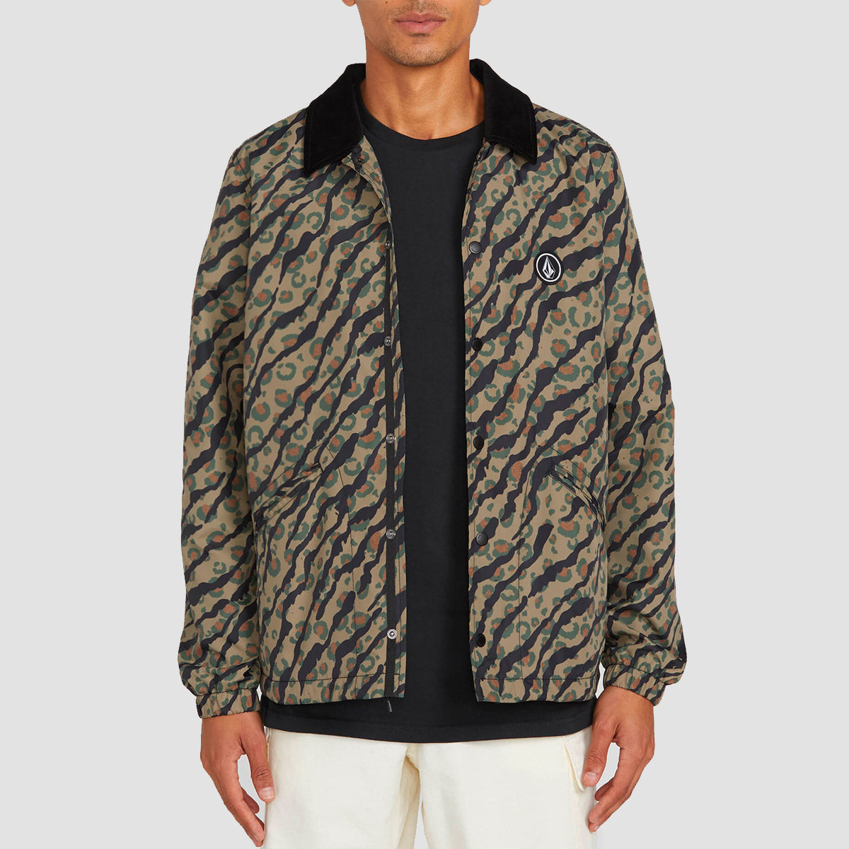 Volcom Brews Coach Jacket Camouflage