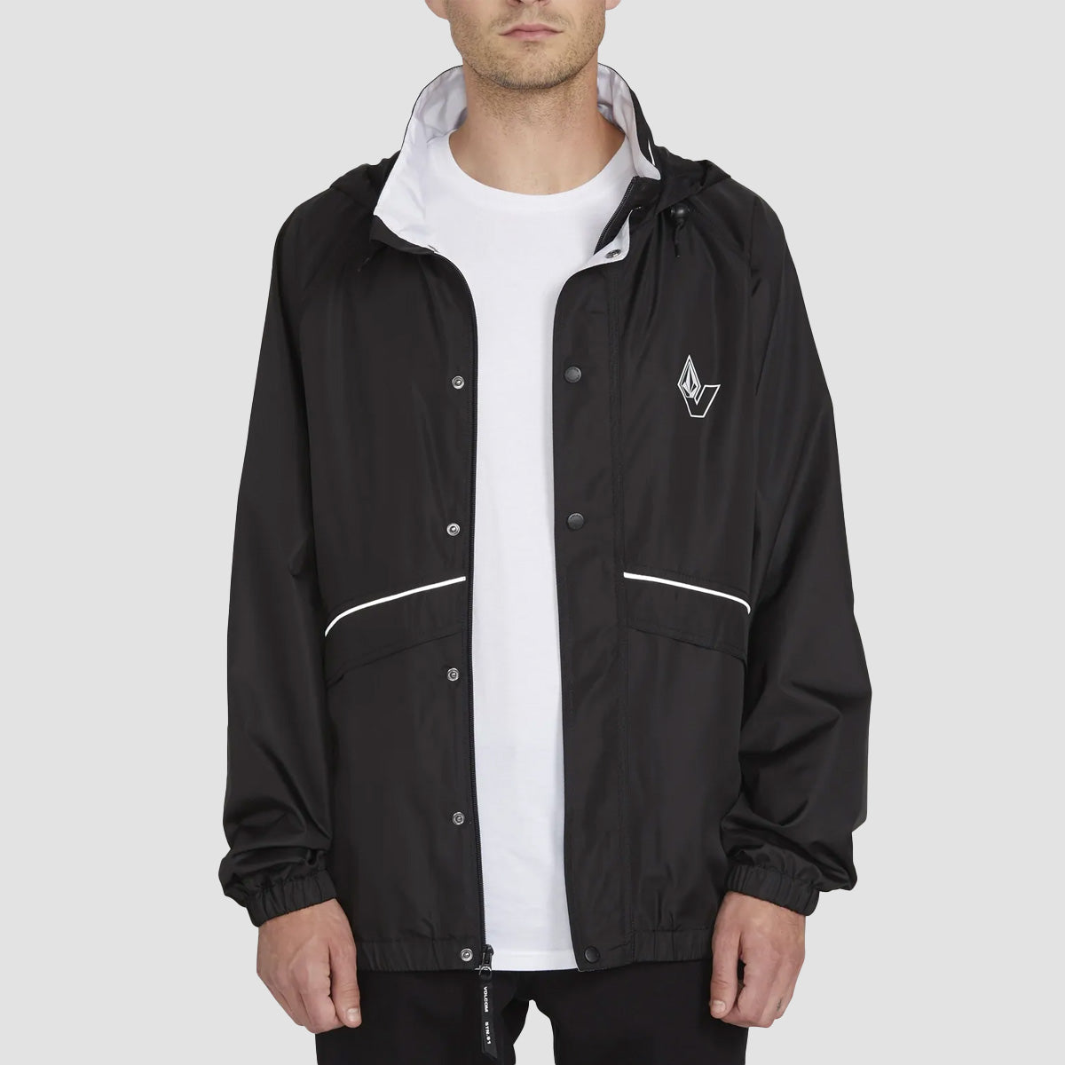 Volcom CJ Collins Windbreaker Jacket Black