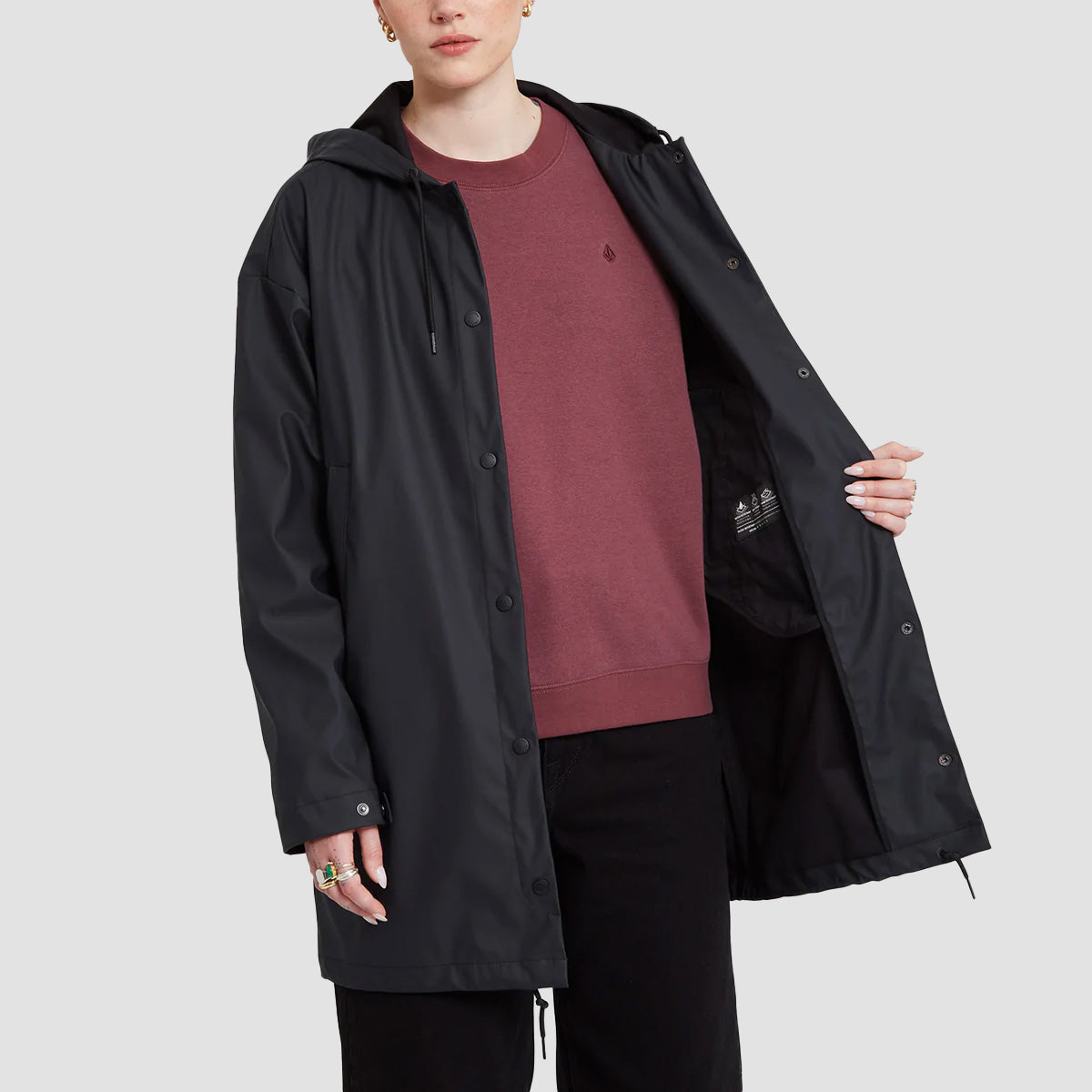 Volcom Max Loeffler FA 5K Rain Coat Black - Womens