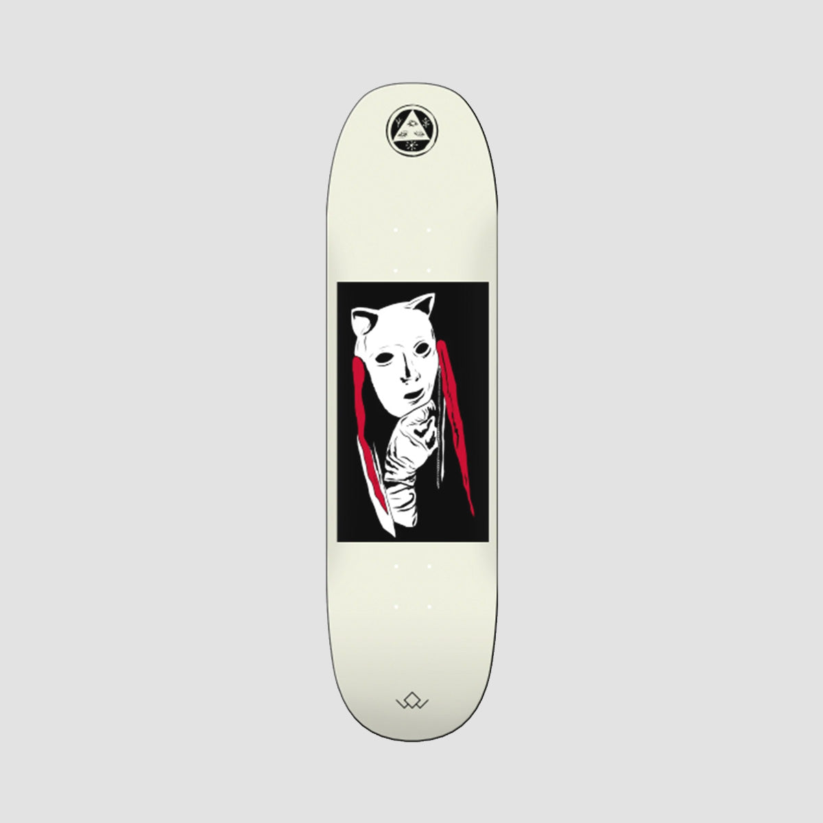 Welcome Audrey on Moontrimmer 2.0 Skateboard Deck Black Dip/Bone - 8.65"